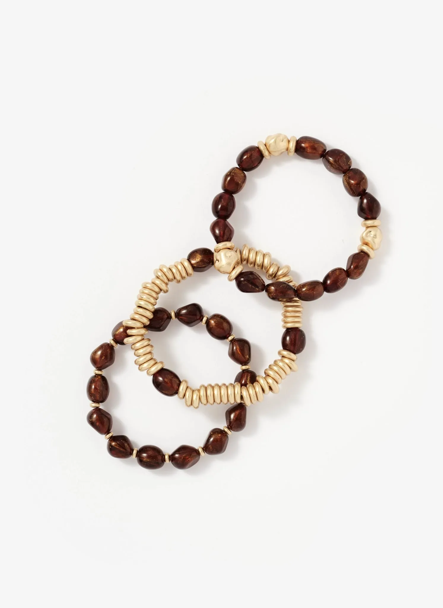 Brown Beaded Bracelet Set sold by Mint Velvet product image thumbnail 3