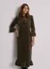Khaki Corduroy Midi Dress sold by Mint Velvet