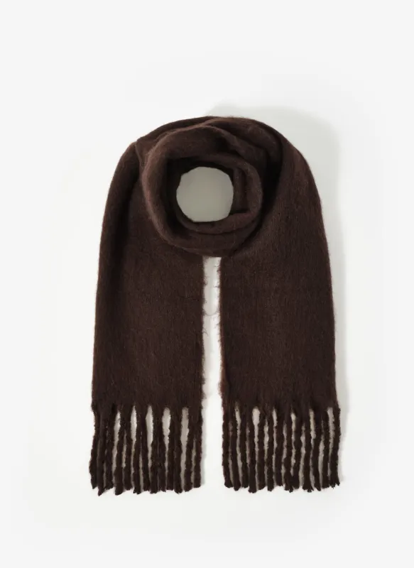 Brown Brushed Tassel Scarf sold by Mint Velvet