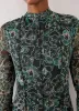 Green Floral Print Mesh Midi Dress sold by Mint Velvet