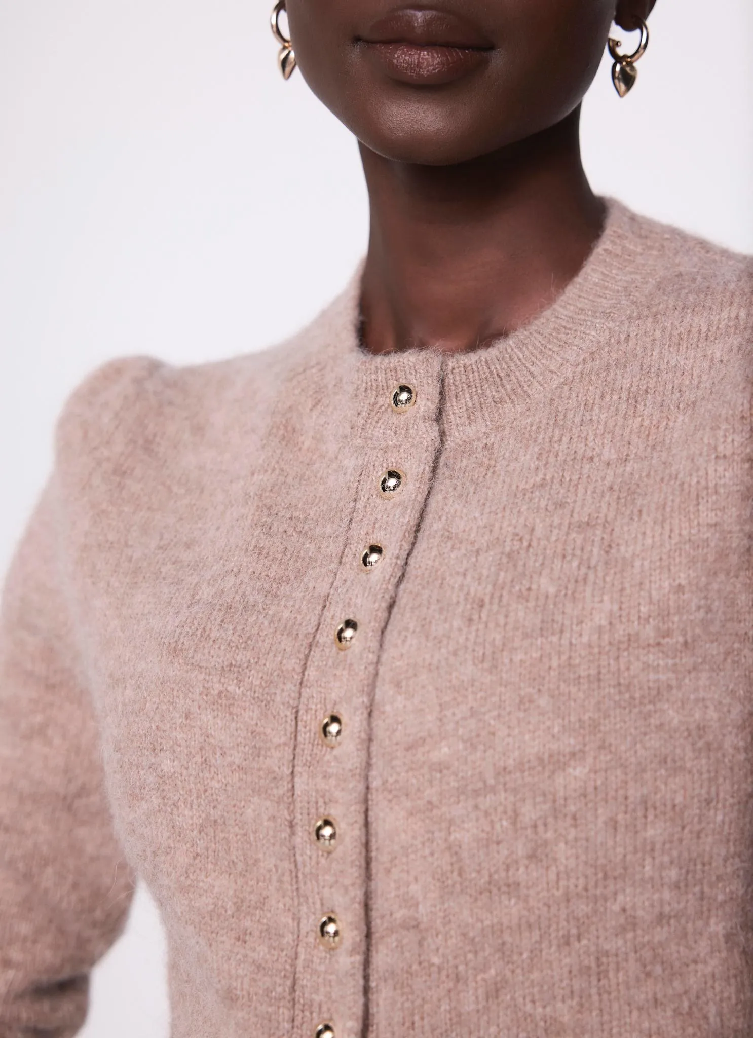 Neutral Wool Blend Cardigan sold by Mint Velvet product image thumbnail 5