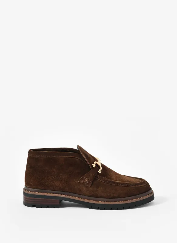 Effie Brown Suede Loafer Boots sold by Mint Velvet