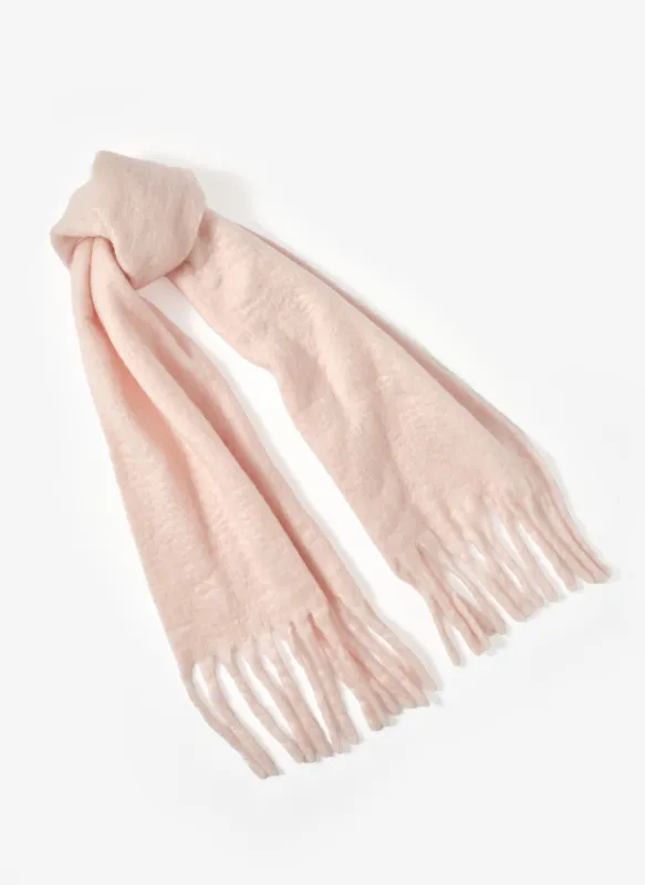Pink Brushed Tassel Scarf sold by Mint Velvet