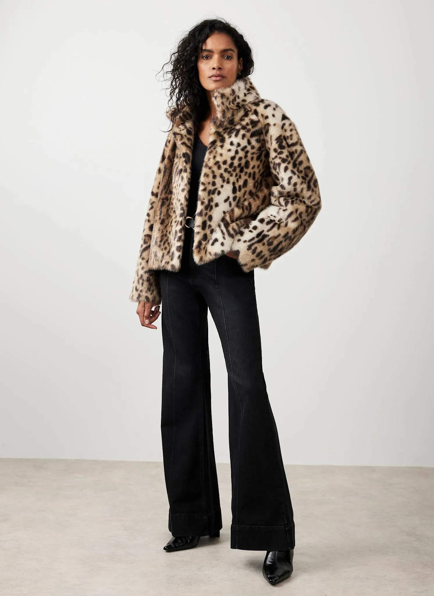 Leopard Print Faux Fur Jacket sold by Mint Velvet product image thumbnail 3