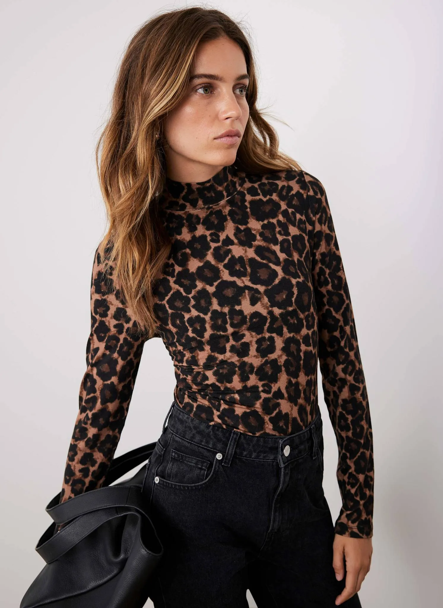 Leopard Print High Neck Top sold by Mint Velvet product image thumbnail 5