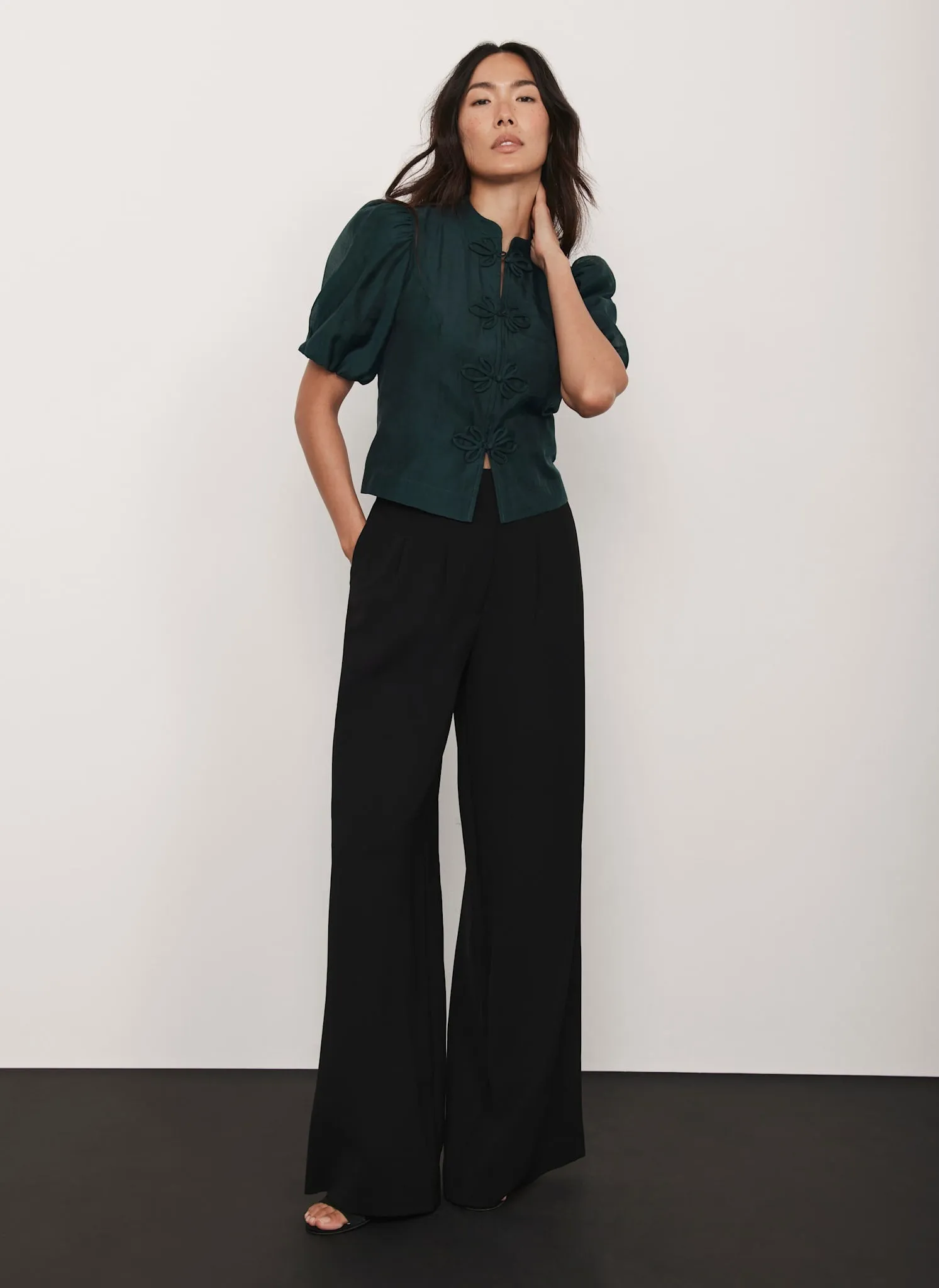 Green Puff Sleeve Top sold by Mint Velvet product image thumbnail 5