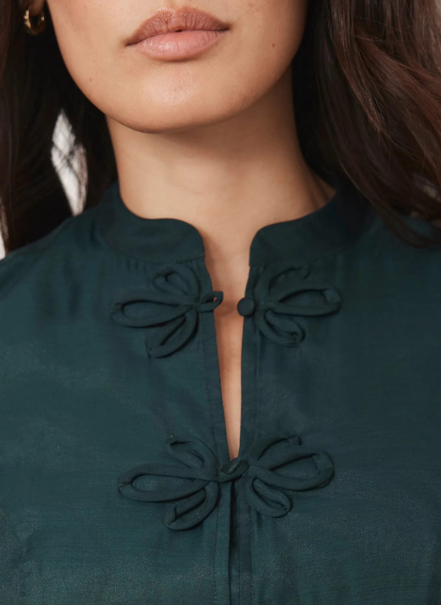 Green Puff Sleeve Top sold by Mint Velvet product image thumbnail 4