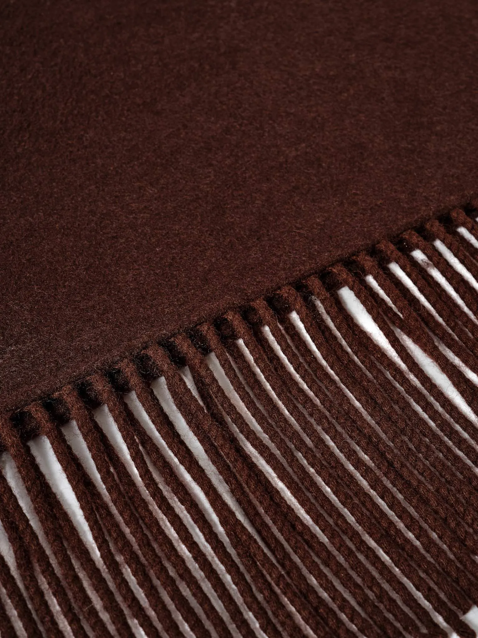Brown Wool Blend Fringed Poncho sold by Mint Velvet product image thumbnail 5