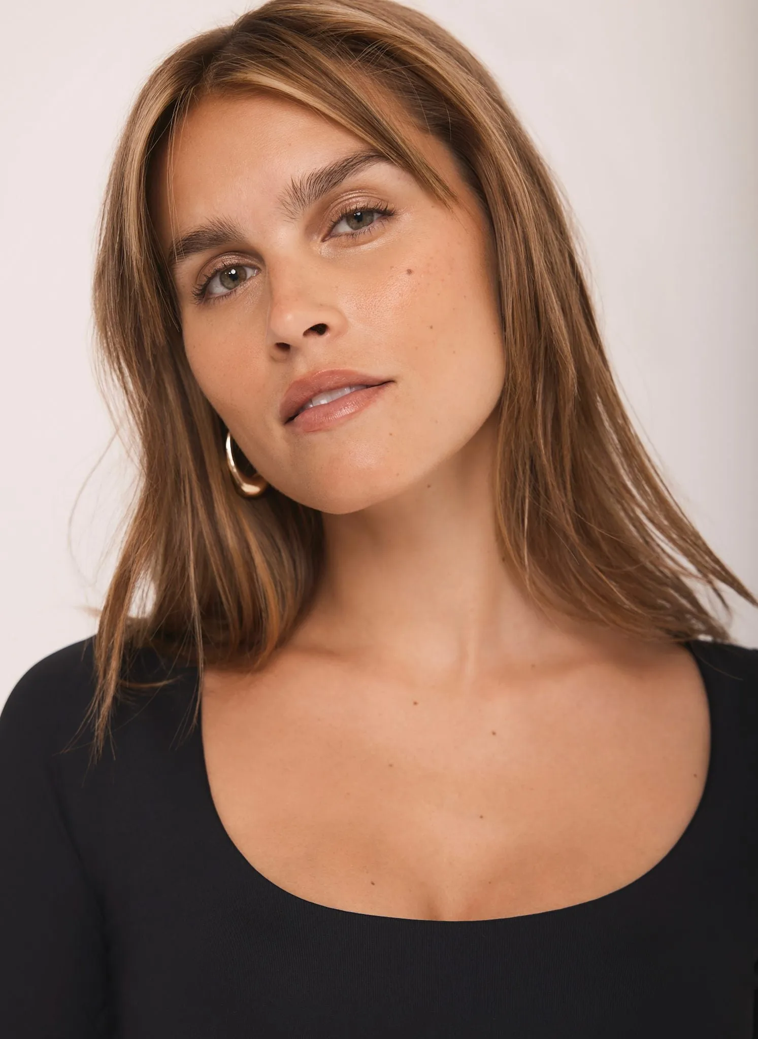 Black Scoop Neck Long Sleeve Top sold by Mint Velvet product image thumbnail 5