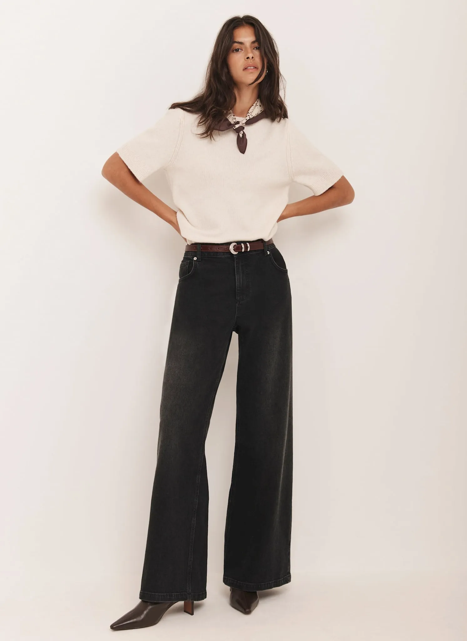 Washed Black Wide Jeans sold by Mint Velvet product image thumbnail 5