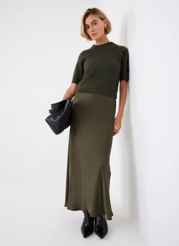 Khaki Layered Jumper Midi Dress sold by Mint Velvet