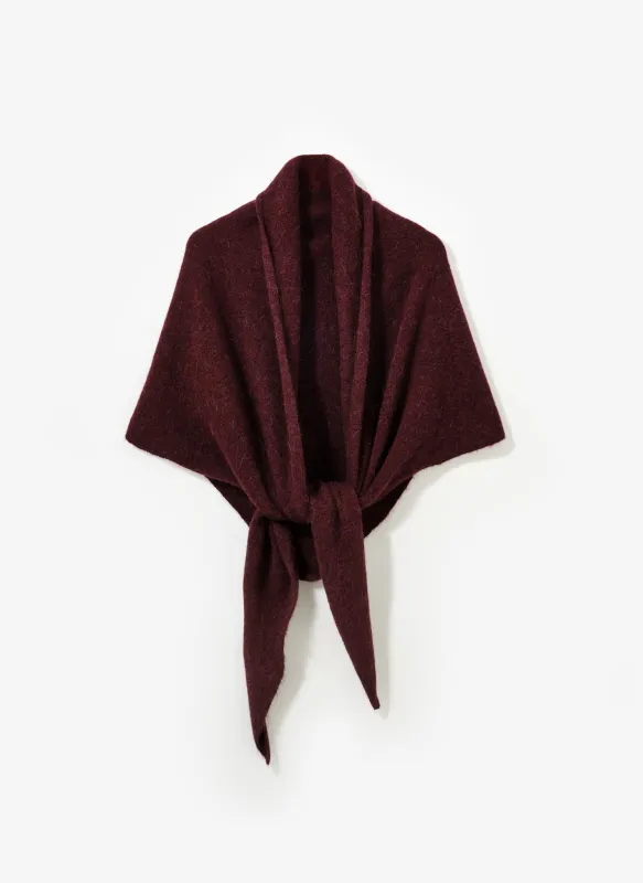 Burgundy Knit Shawl sold by Mint Velvet