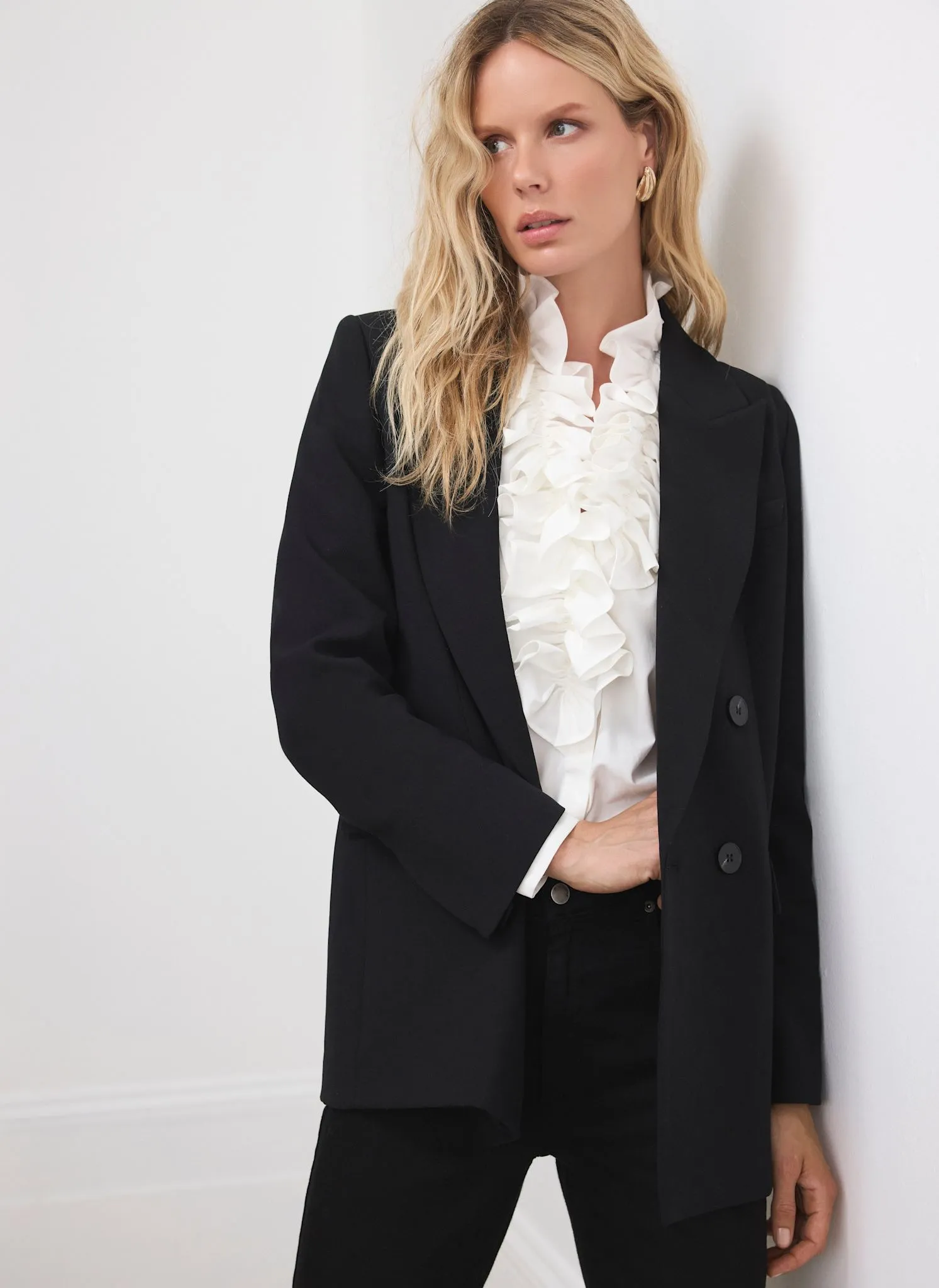 Black Double Breasted Blazer sold by Mint Velvet product image thumbnail 3