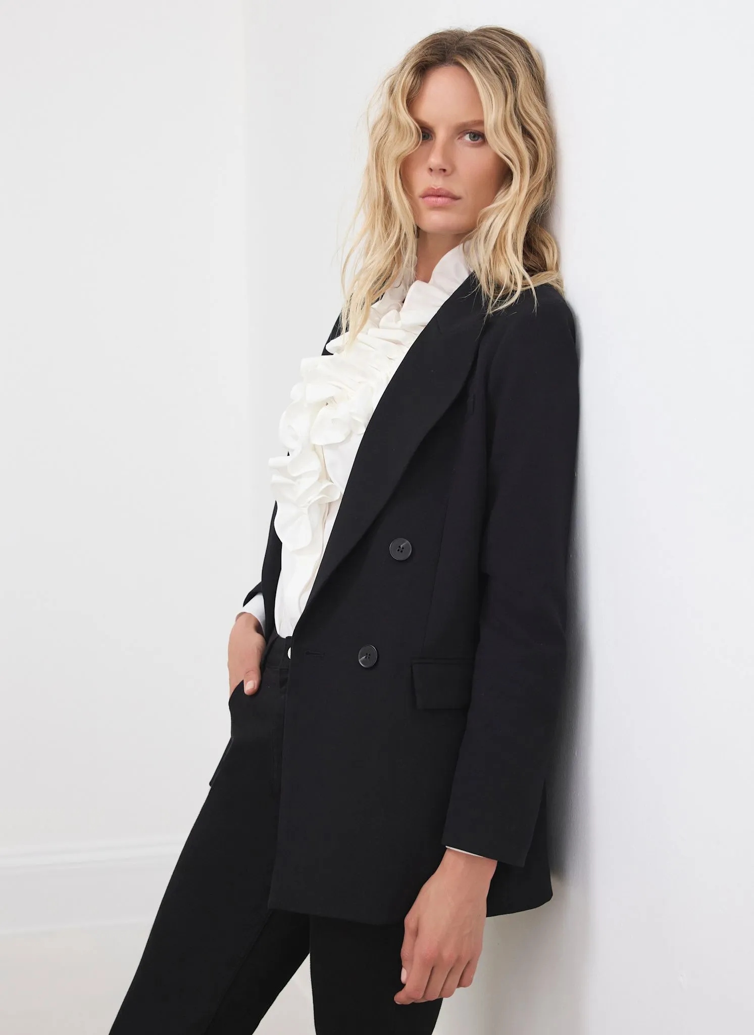 Black Double Breasted Blazer sold by Mint Velvet product image thumbnail 4