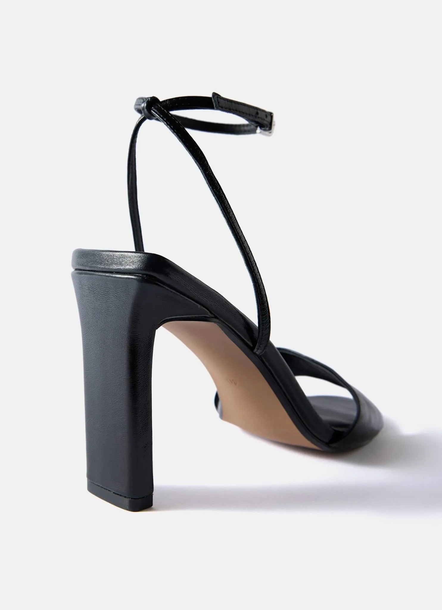 Lou Black Leather High Heel Sandals sold by Mint Velvet product image thumbnail 5