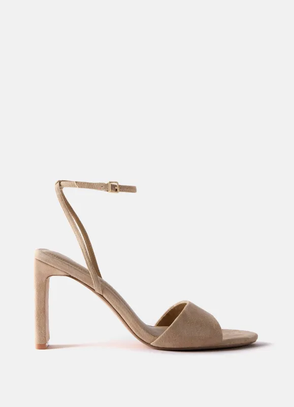Lou Neutral Suede High Heel Sandals sold by Mint Velvet