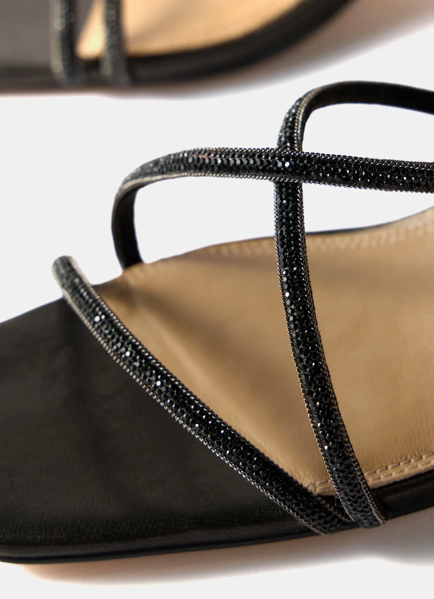 Eli Black Embellished Strappy Kitten Heels sold by Mint Velvet product image thumbnail 5