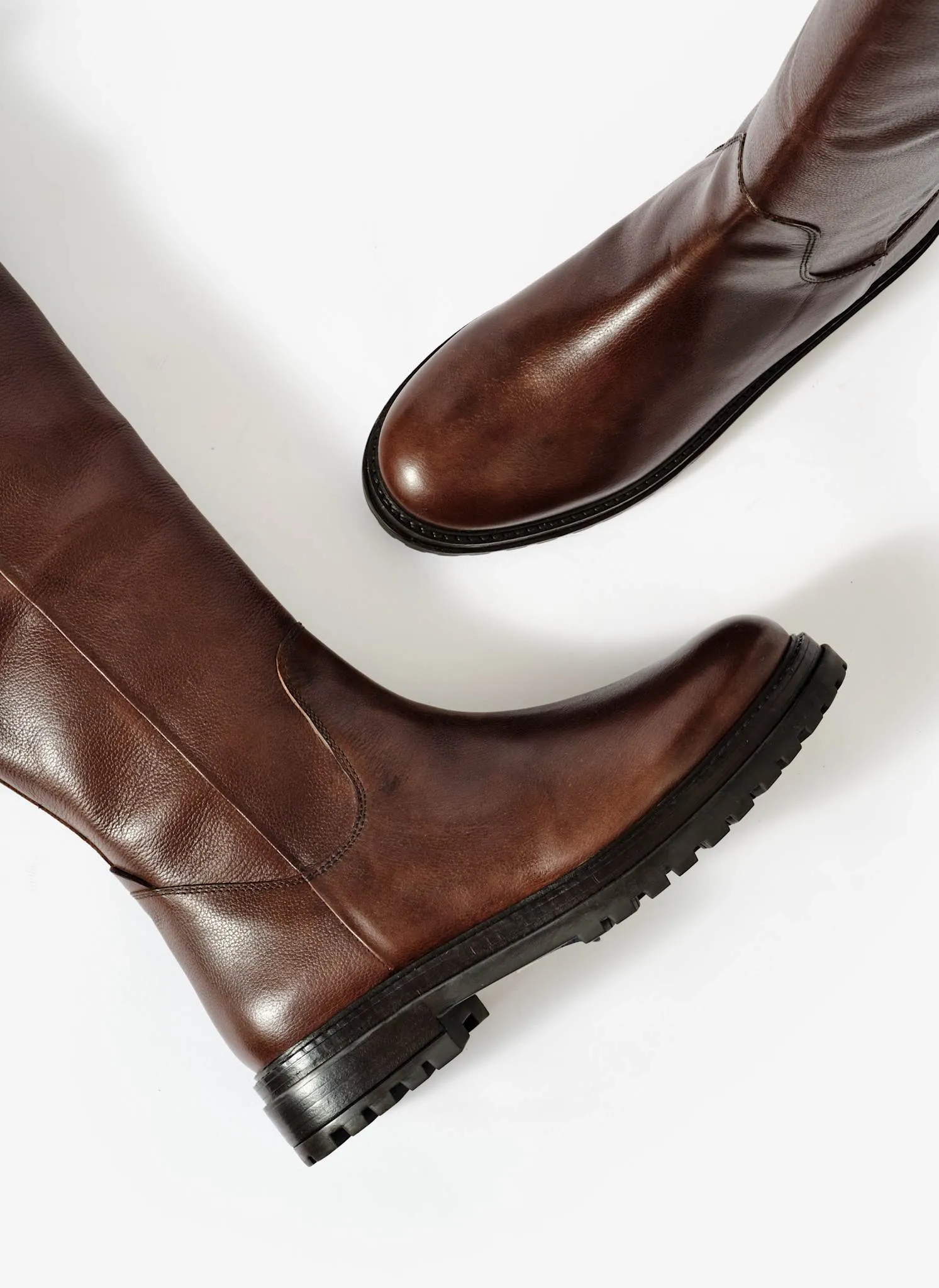 Kara Brown Leather Faux Fur Boots sold by Mint Velvet product image thumbnail 5