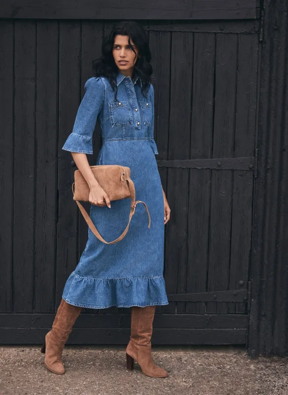 Indigo Denim Midi Shirt Dress sold by Mint Velvet