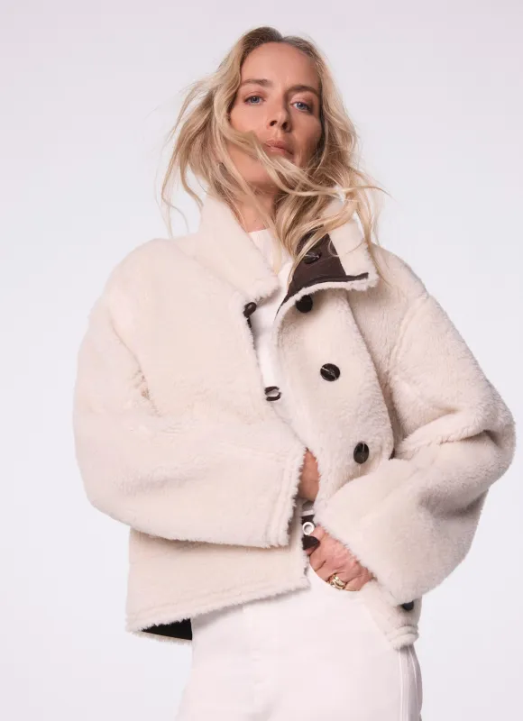 Brown Reversible Aviator Jacket sold by Mint Velvet