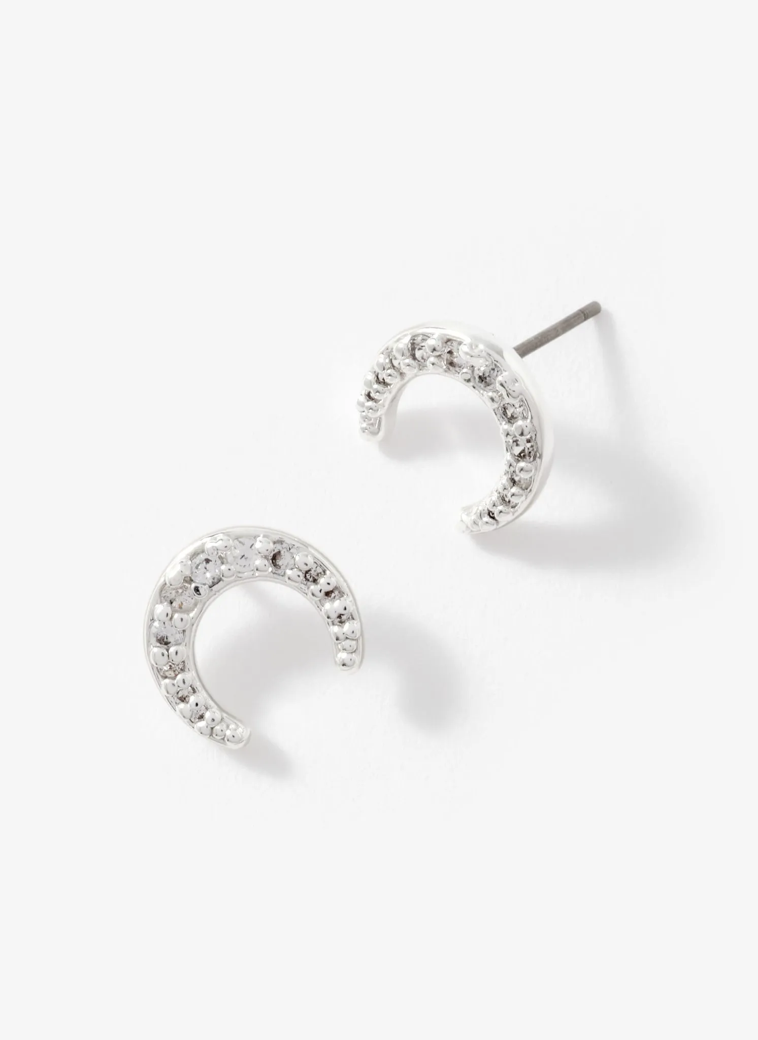 Silver Plated Moon Studs sold by Mint Velvet product image thumbnail 2