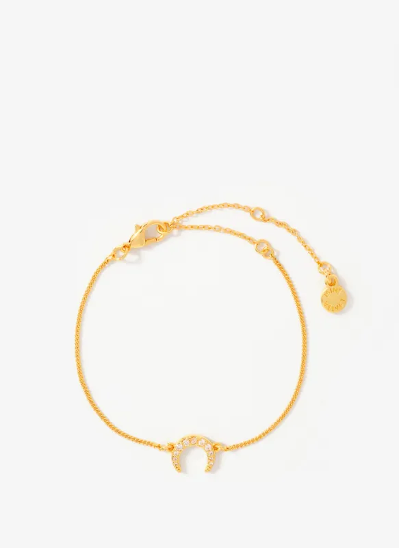 Gold Plated Moon Bracelet sold by Mint Velvet