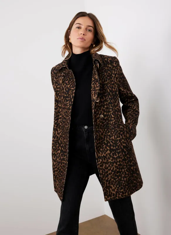 Leopard Print Velvet Coat sold by Mint Velvet