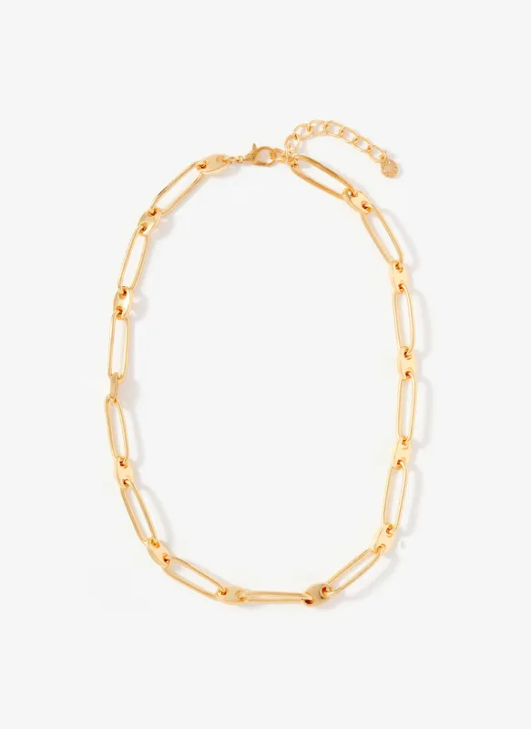 Gold Tone Disc Link Necklace sold by Mint Velvet