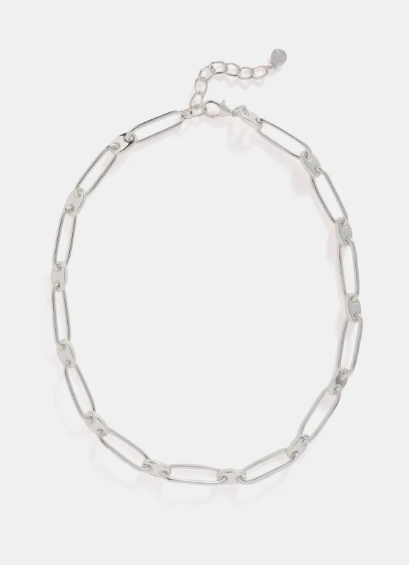Silver Tone Disc Link Necklace sold by Mint Velvet