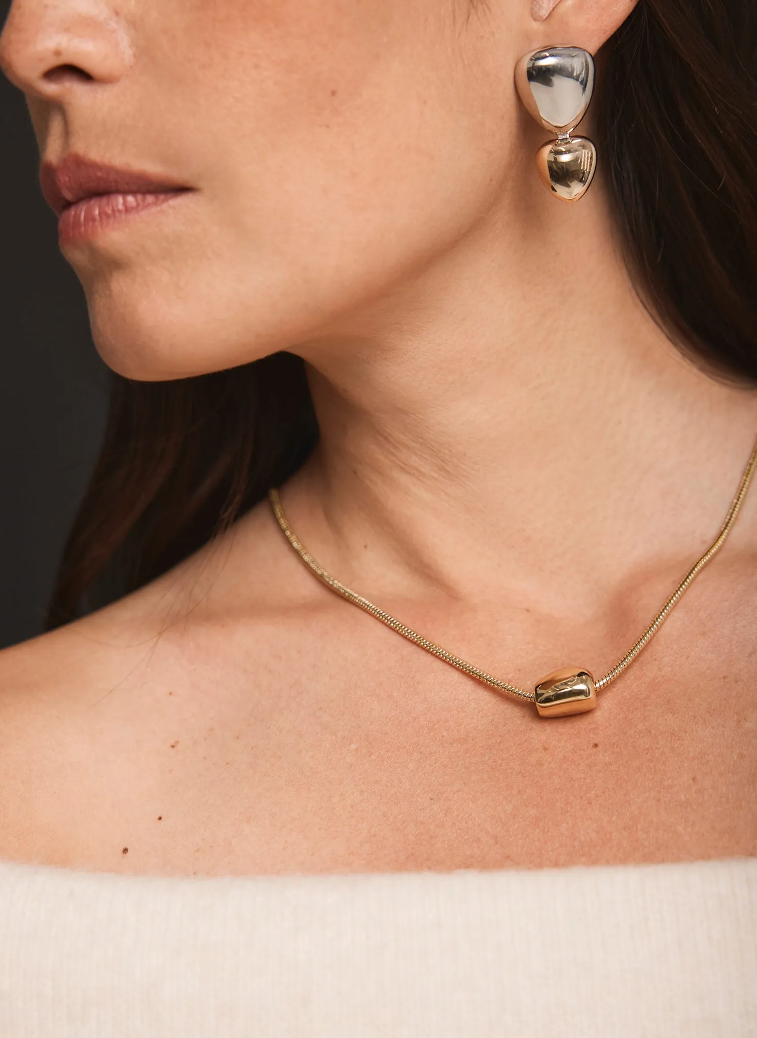 Gold Tone Sphere Necklace sold by Mint Velvet product image thumbnail 2