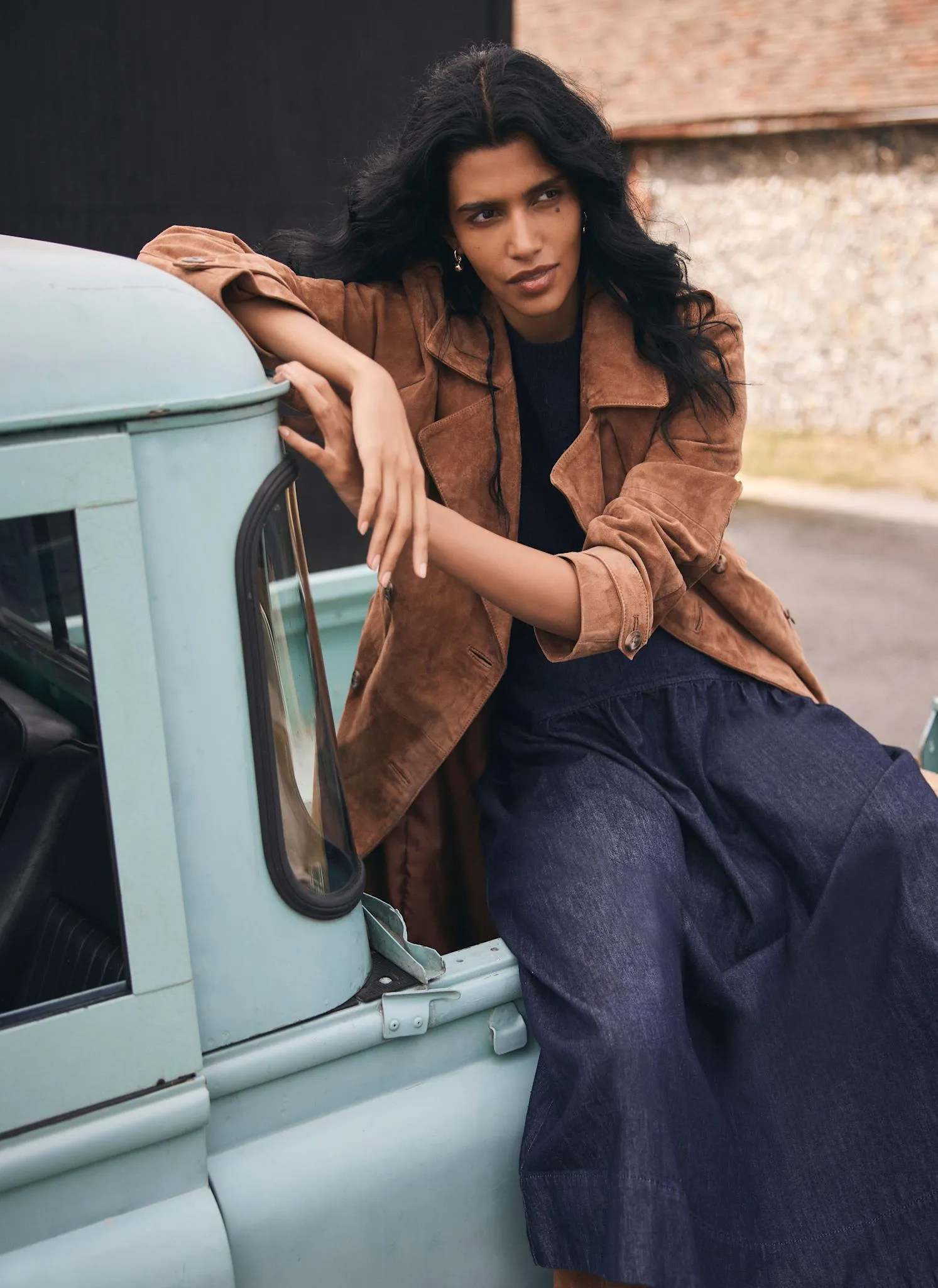 Dark Indigo Denim Maxi Skirt sold by Mint Velvet product image thumbnail 5