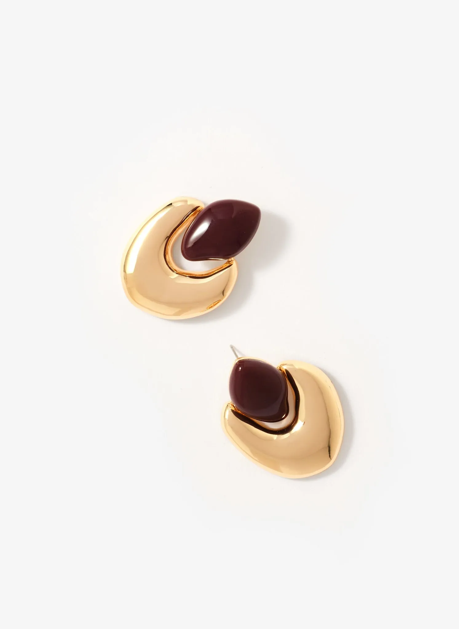 Gold Tone Stone Detail Earrings sold by Mint Velvet product image thumbnail 2