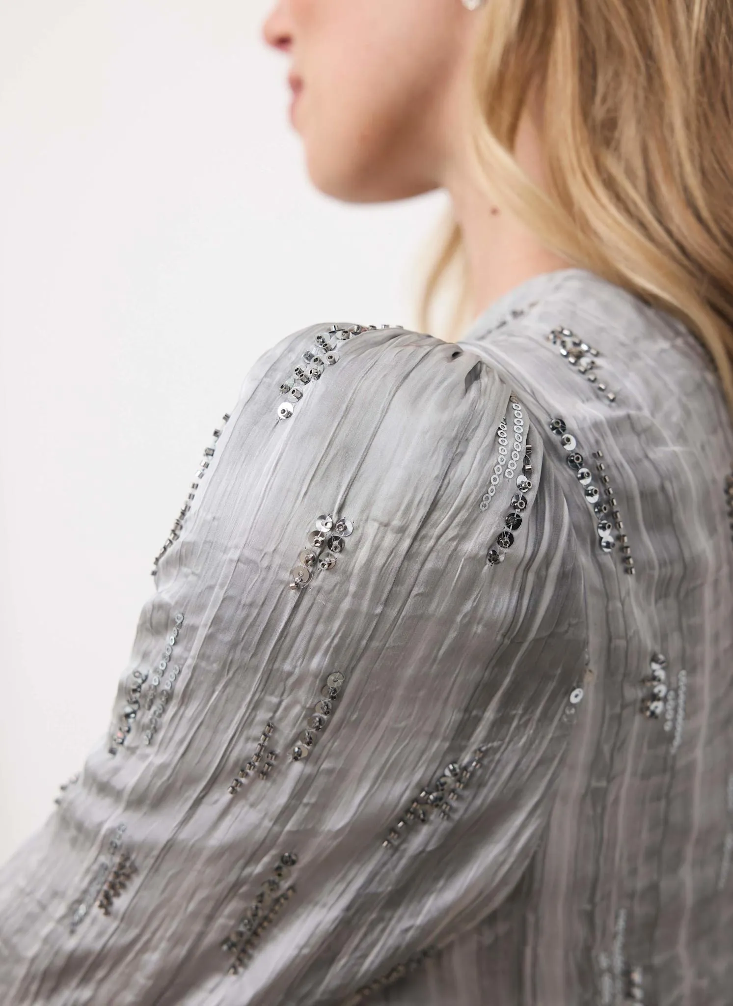 Silver Embellished Midi Dress sold by Mint Velvet product image thumbnail 5