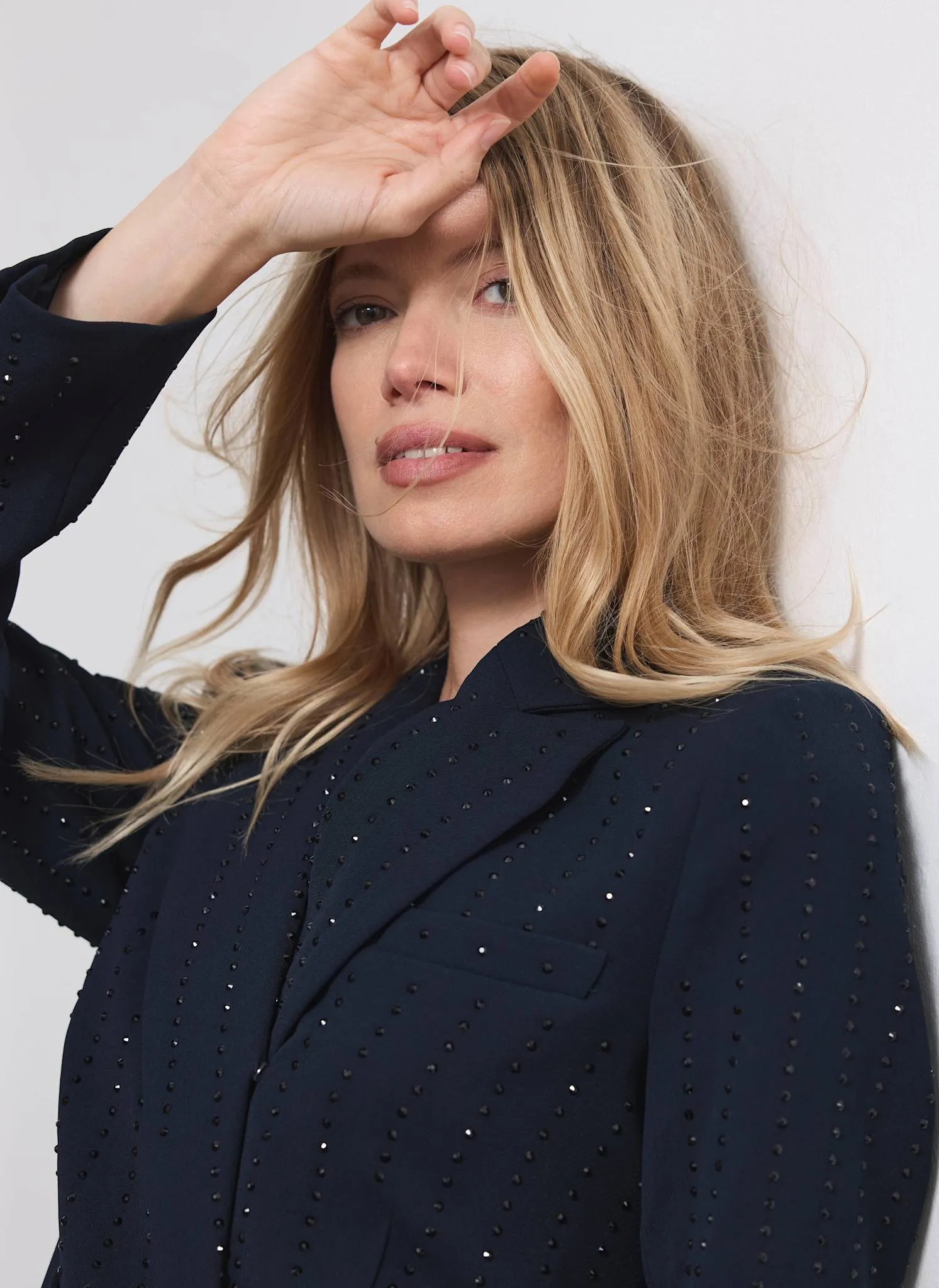 Navy Embellished Blazer Mini Dress sold by Mint Velvet product image thumbnail 5