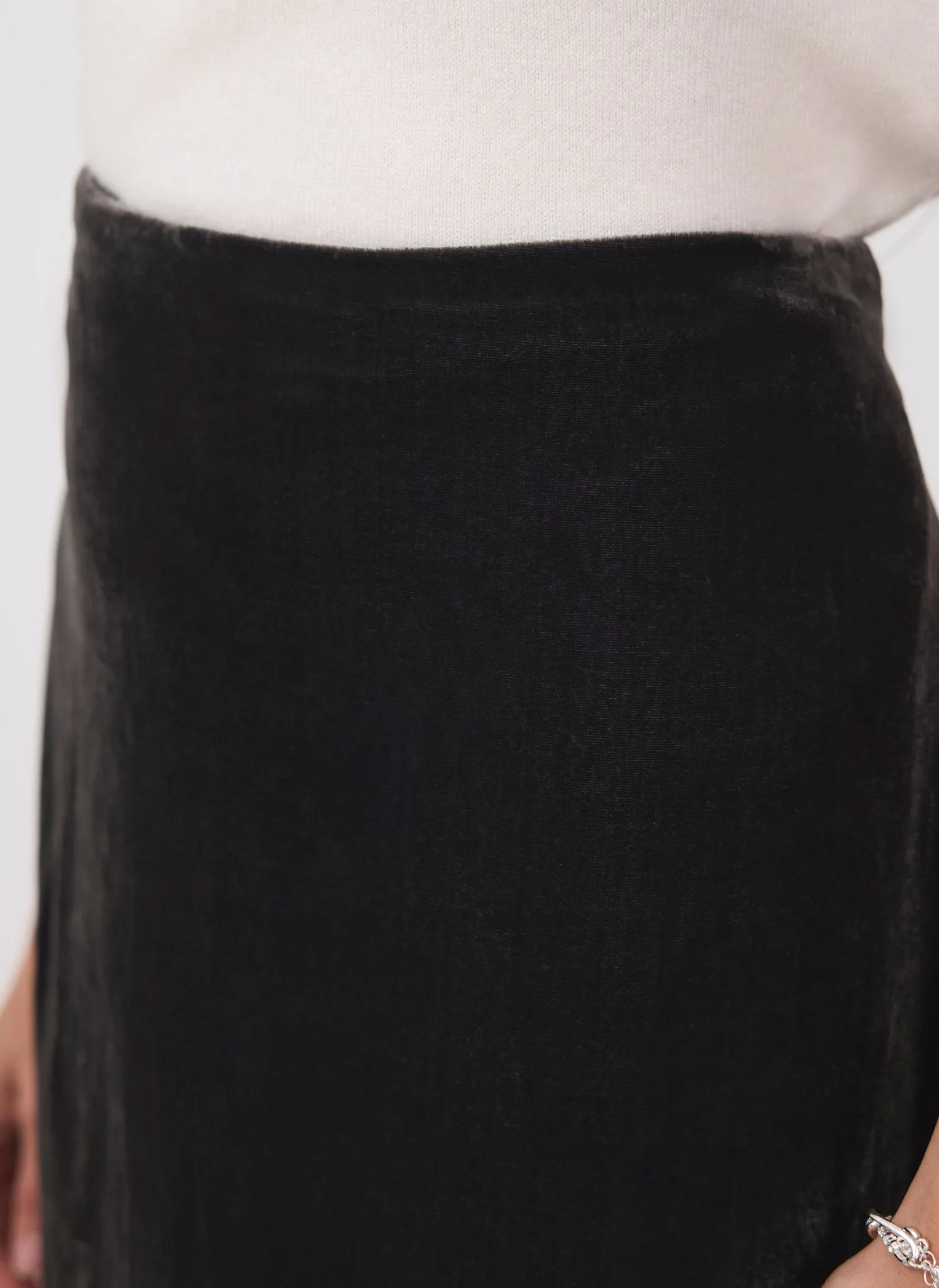 Grey Velvet Lace Slip Midi Skirt sold by Mint Velvet product image thumbnail 3