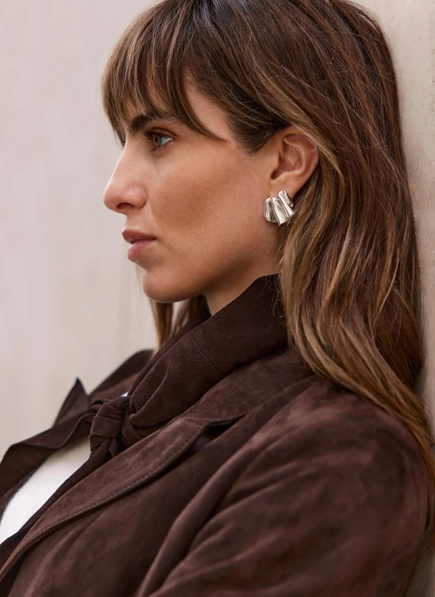 Silver Plated Wave Earrings sold by Mint Velvet product image thumbnail 3