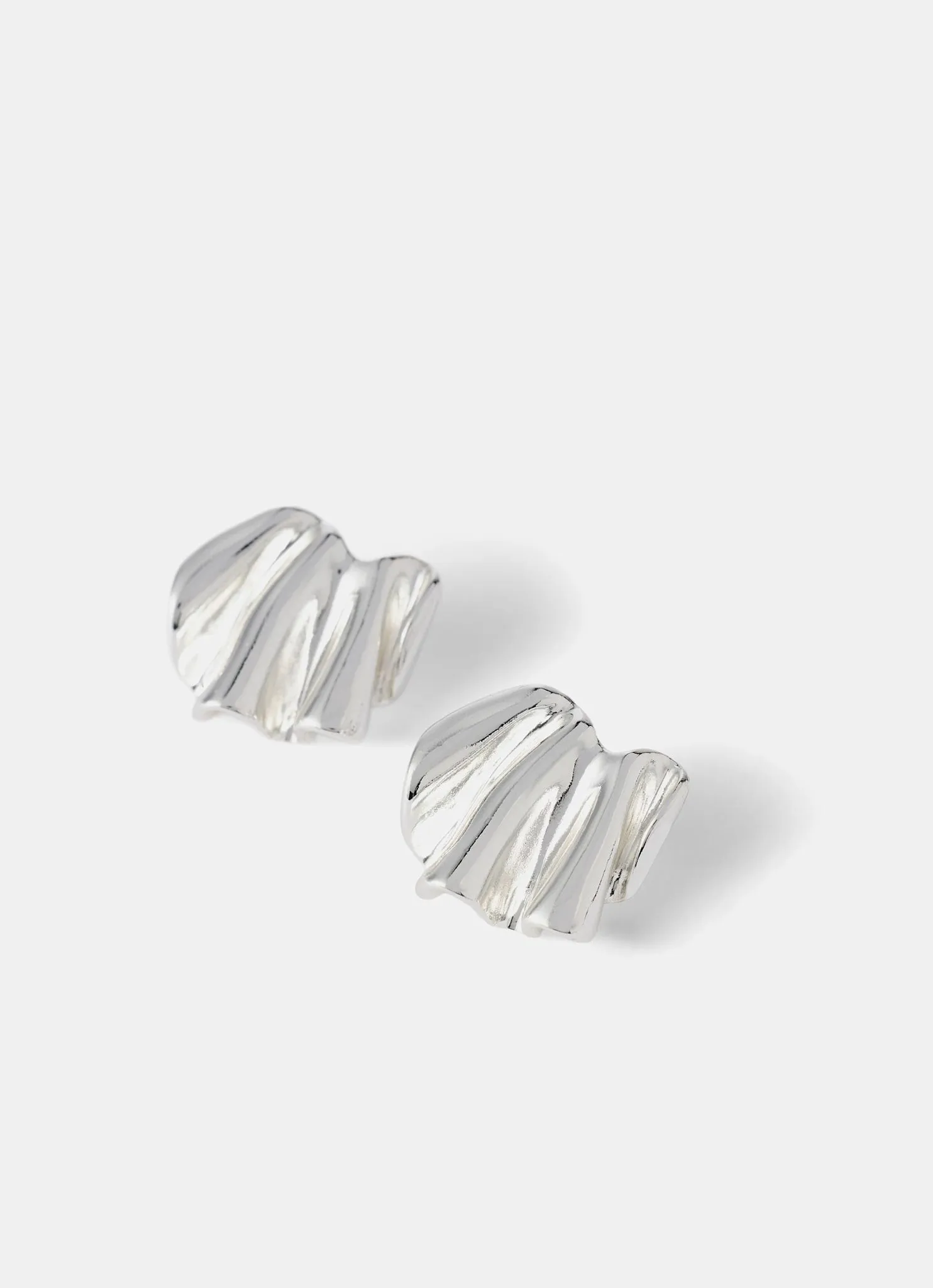 Silver Plated Wave Earrings sold by Mint Velvet product image thumbnail 2