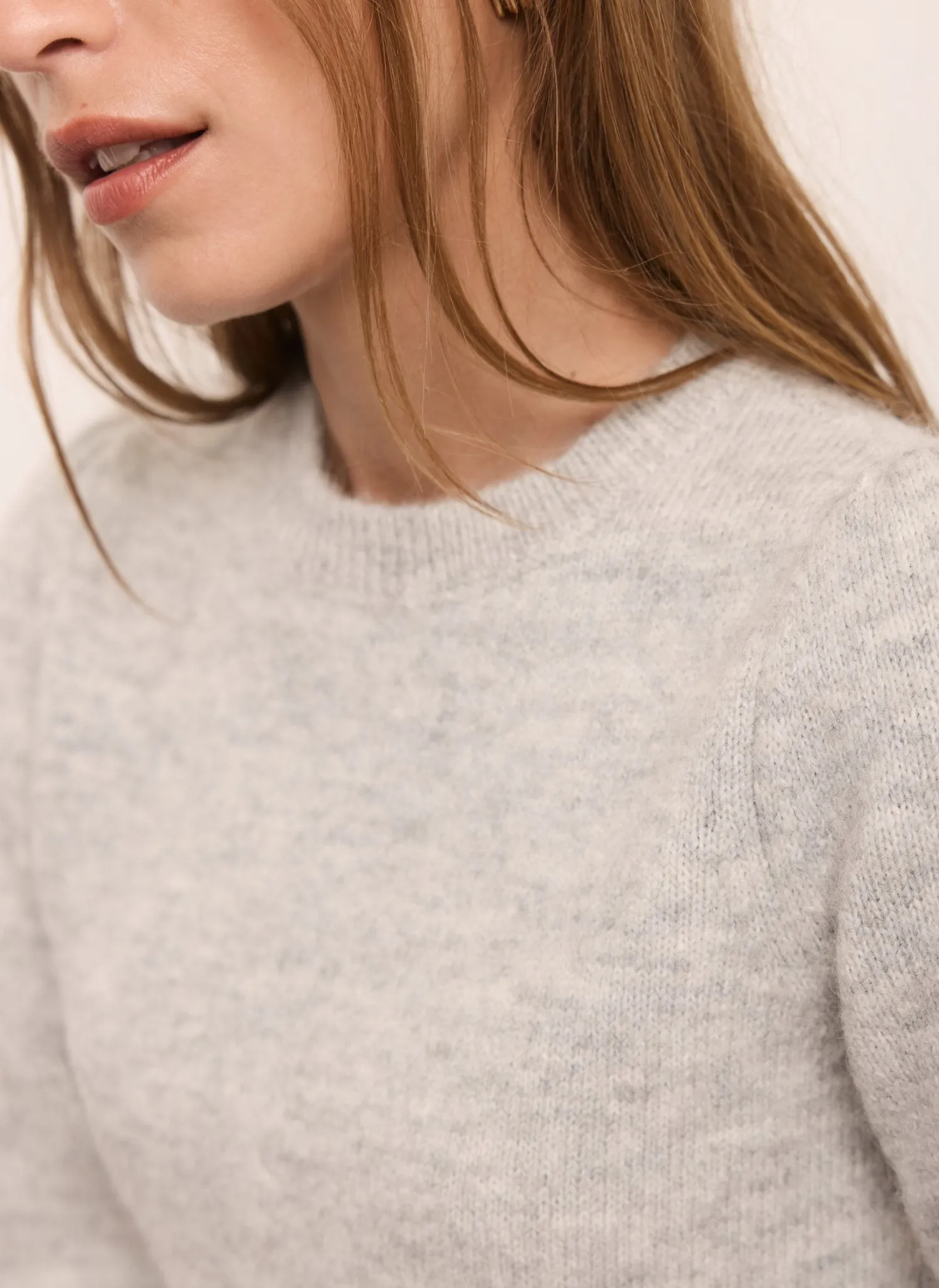 Grey Puff Sleeve Knit Jumper sold by Mint Velvet product image thumbnail 5