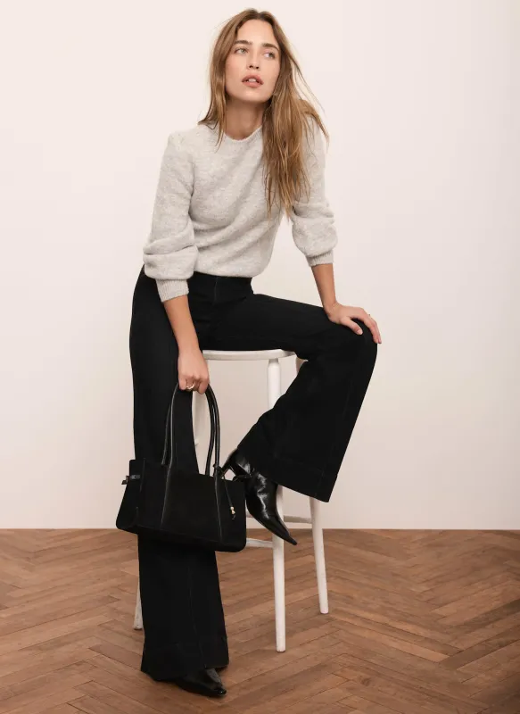 Grey Puff Sleeve Knit Jumper sold by Mint Velvet