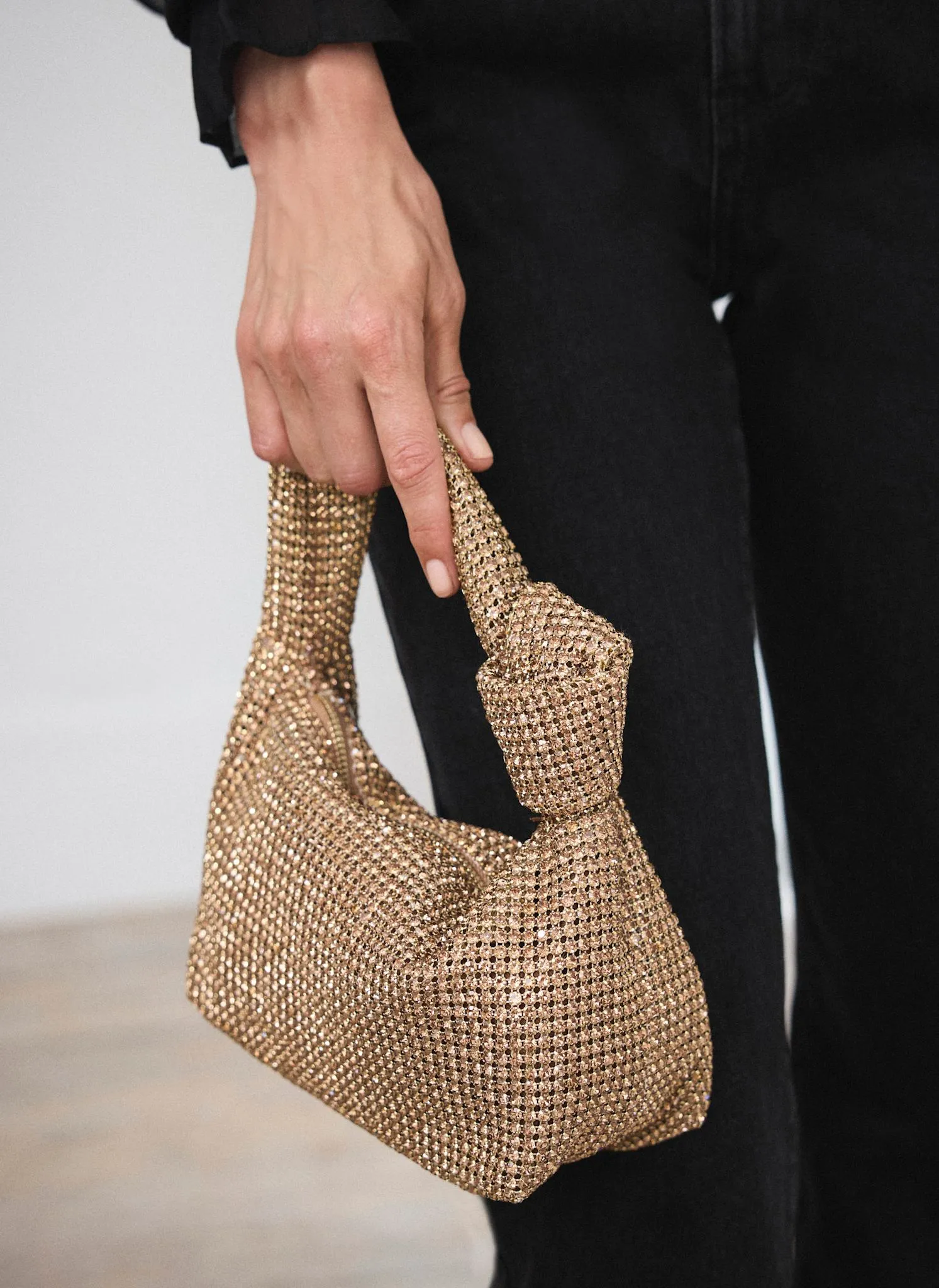 Kay Gold Diamante Grab Bag sold by Mint Velvet