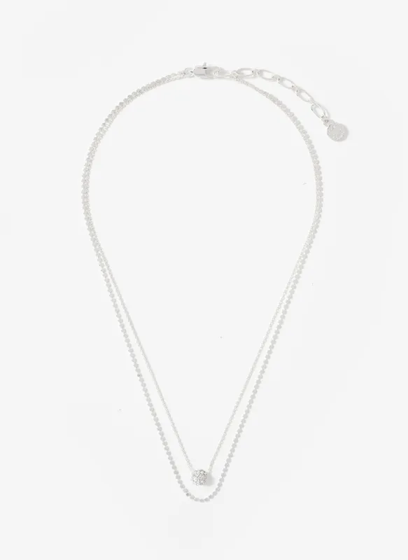 Silver Plated Layered Necklace sold by Mint Velvet