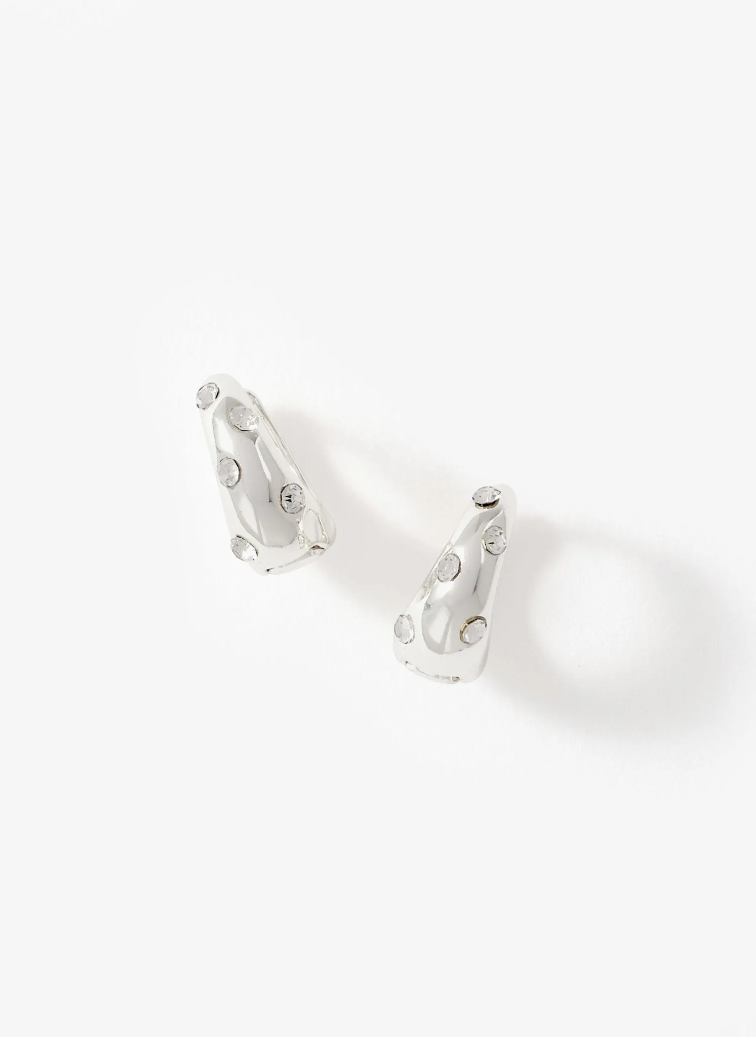Silver Plated Crystal Hoops sold by Mint Velvet product image thumbnail 2