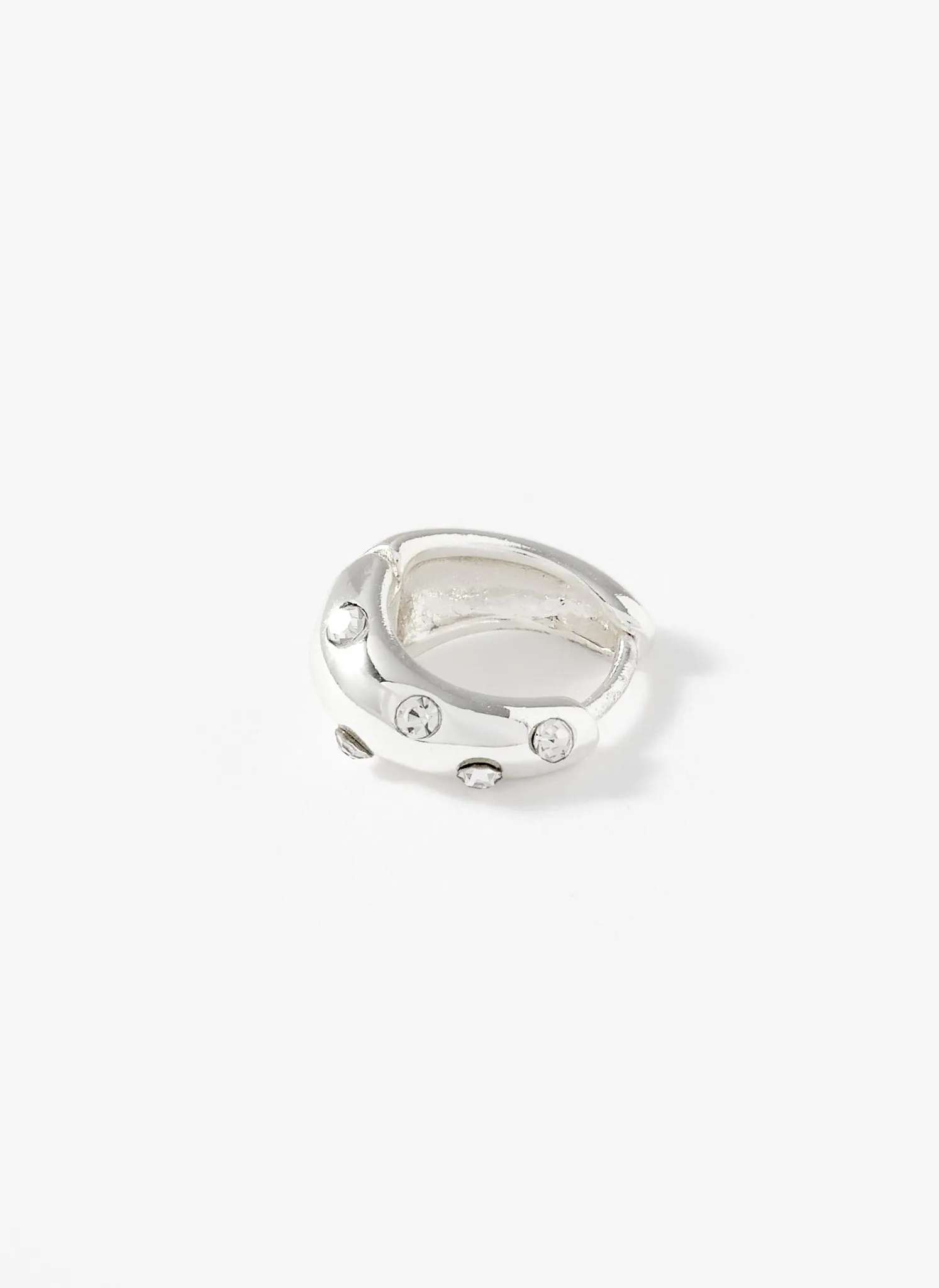 Silver Plated Crystal Hoops sold by Mint Velvet product image thumbnail 3
