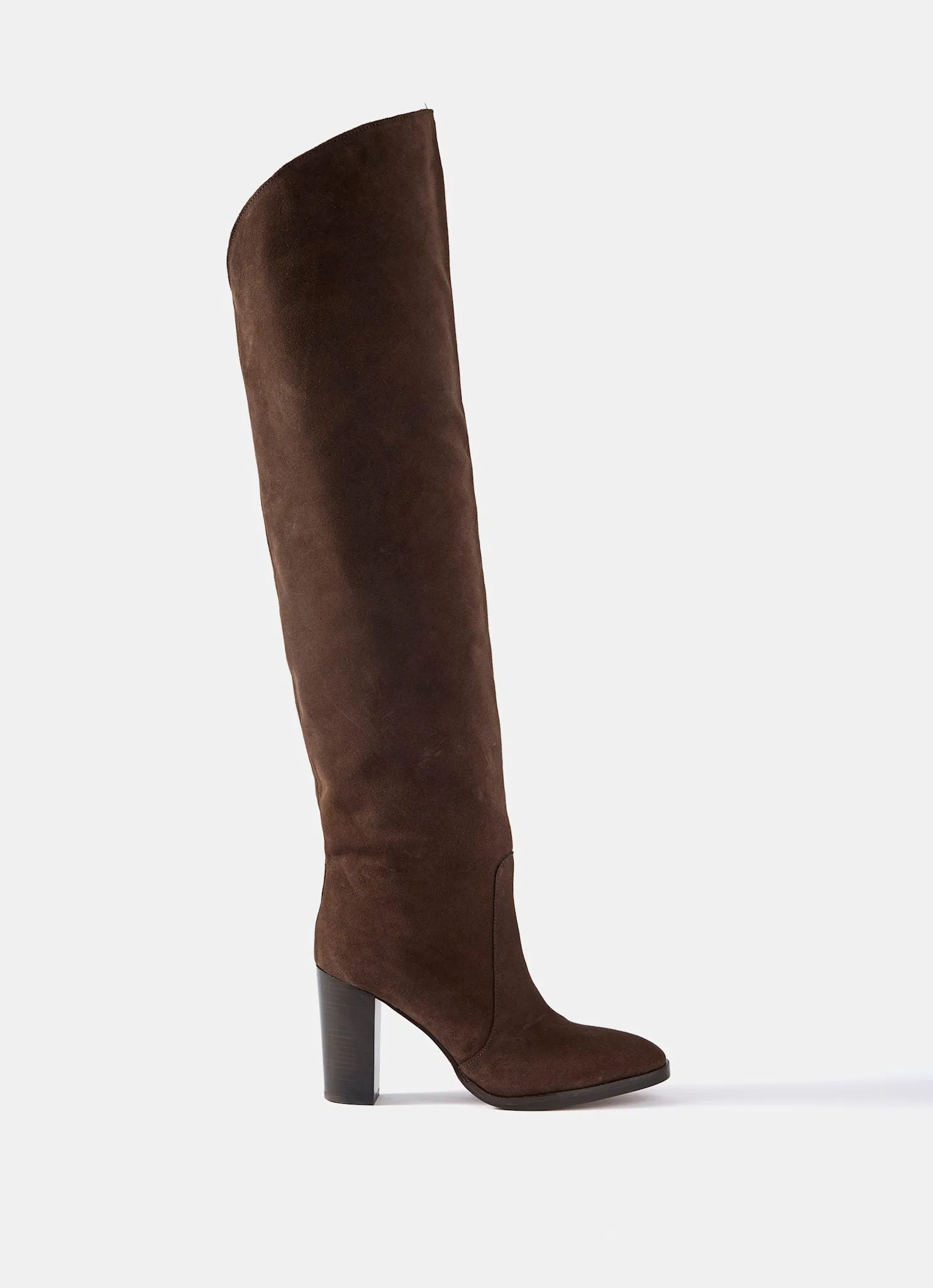 Nova Brown Suede Long Boots sold by Mint Velvet product image thumbnail 2