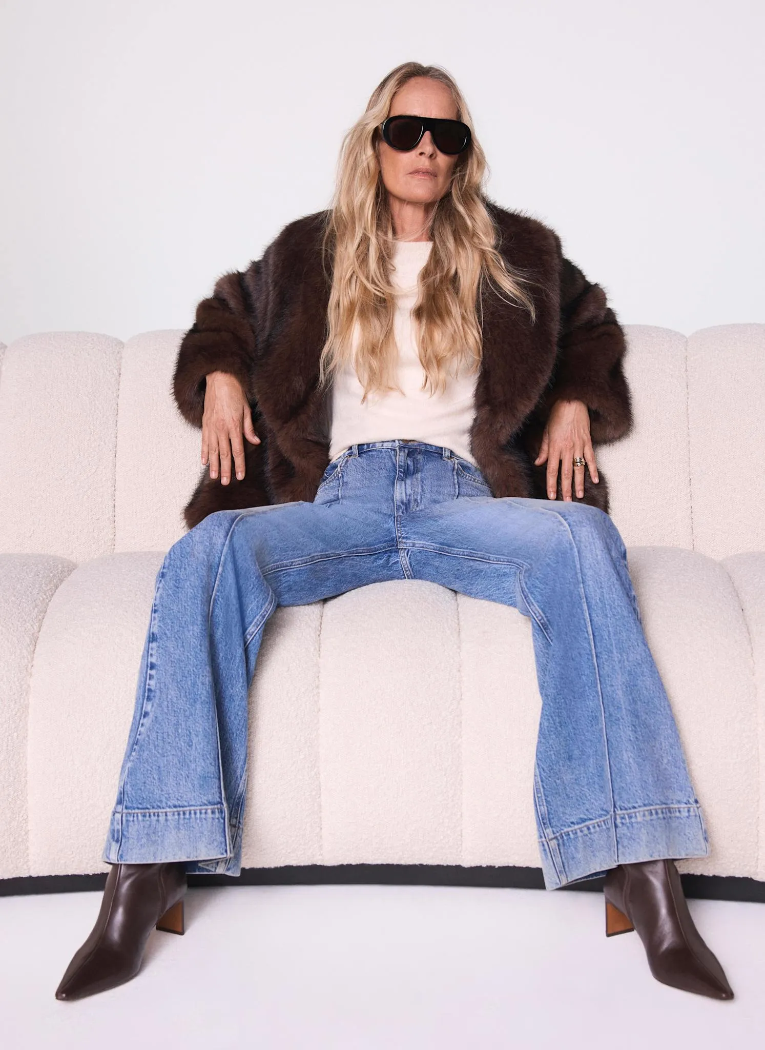 Brown Faux Fur Jacket sold by Mint Velvet product image thumbnail 3