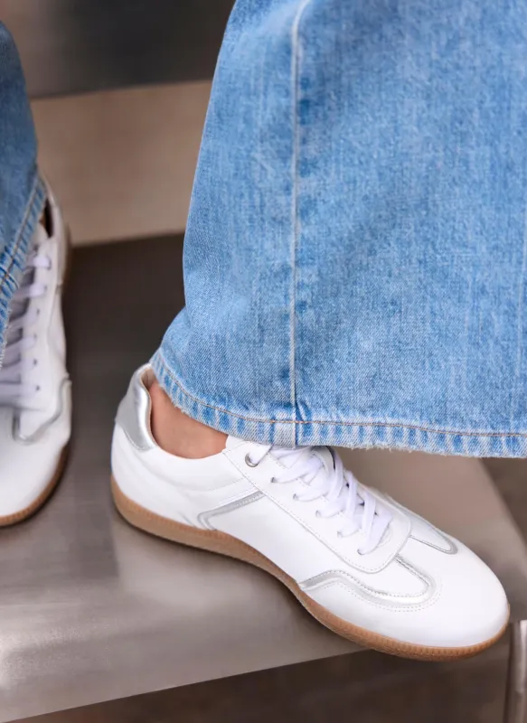 Romy White Leather Trainers sold by Mint Velvet