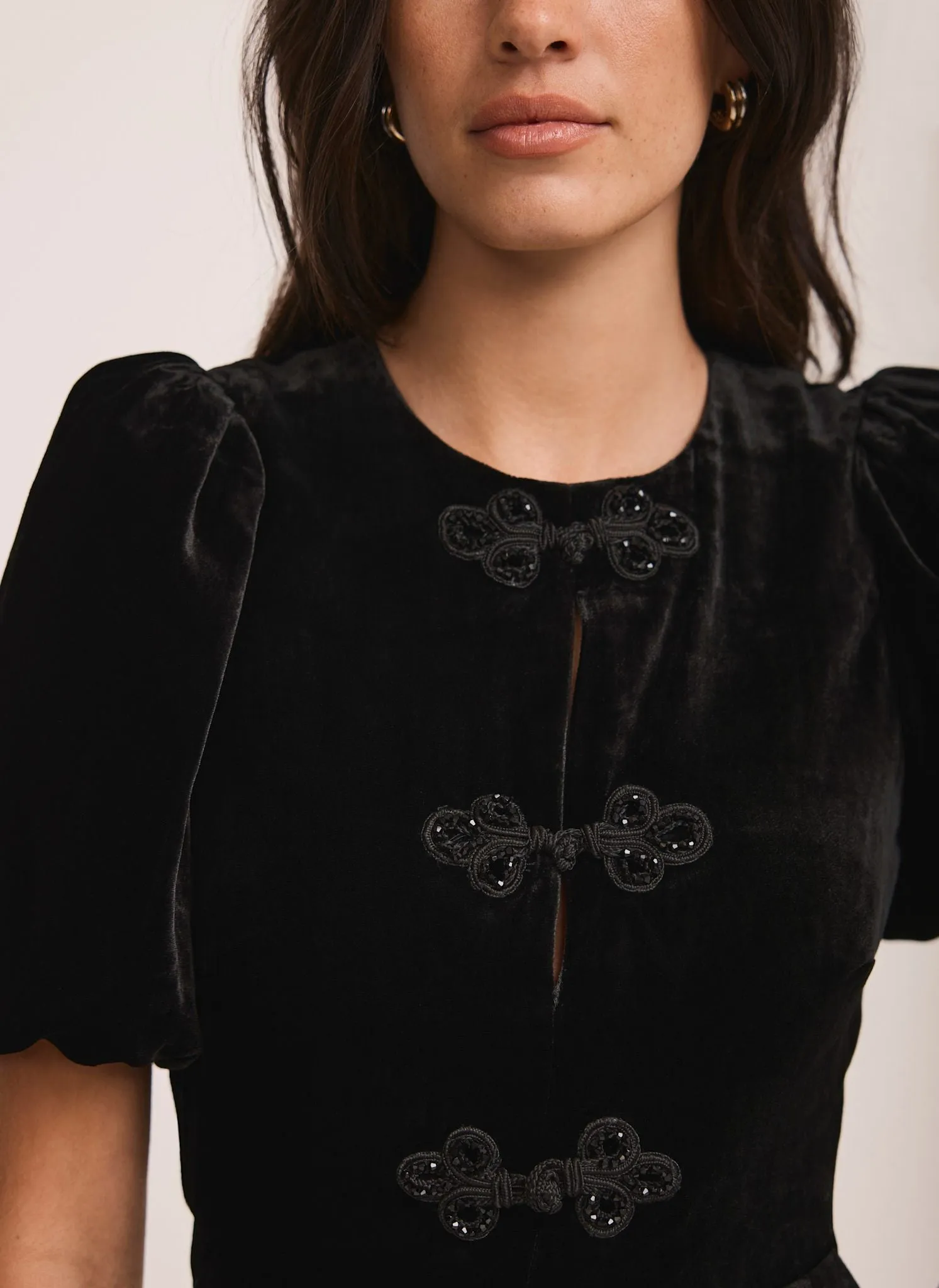 Black Velvet Embellished Jumpsuit sold by Mint Velvet product image thumbnail 5