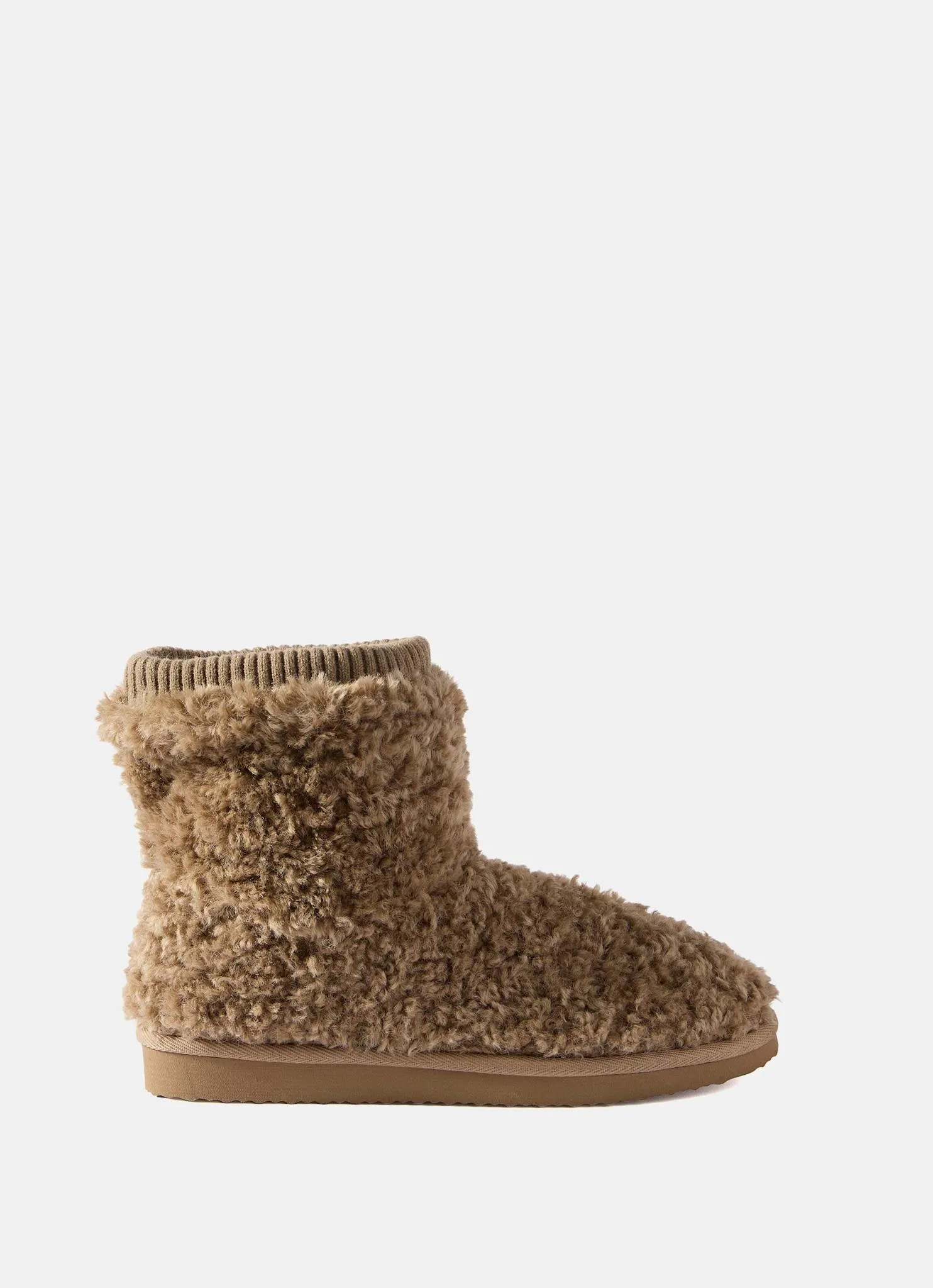 Neutral Borg Slipper Boots sold by Mint Velvet product image thumbnail 2