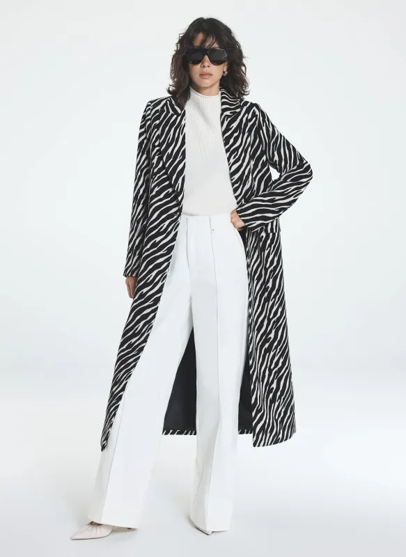 Zebra Print Maxi Coat sold by Mint Velvet