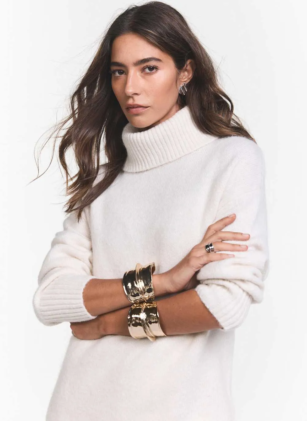 Cream Layered Jumper Maxi Dress sold by Mint Velvet product image thumbnail 3